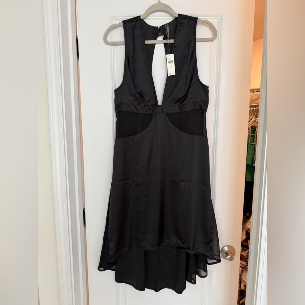 Anthropologie Black High-Low Cocktail Dress